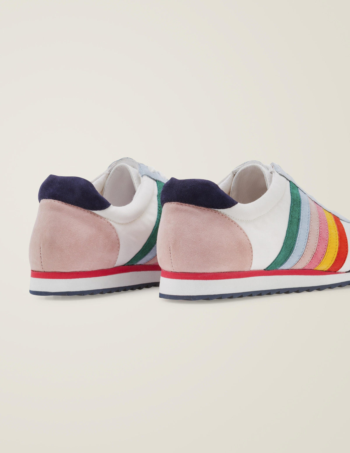 Gestreifte Turnschuhe-Weiß, Regenbogen - Image 2