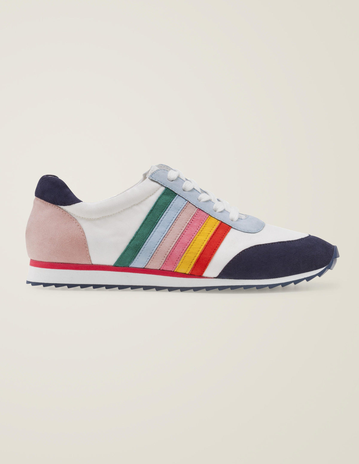Gestreifte Turnschuhe-Weiß, Regenbogen - Image 3