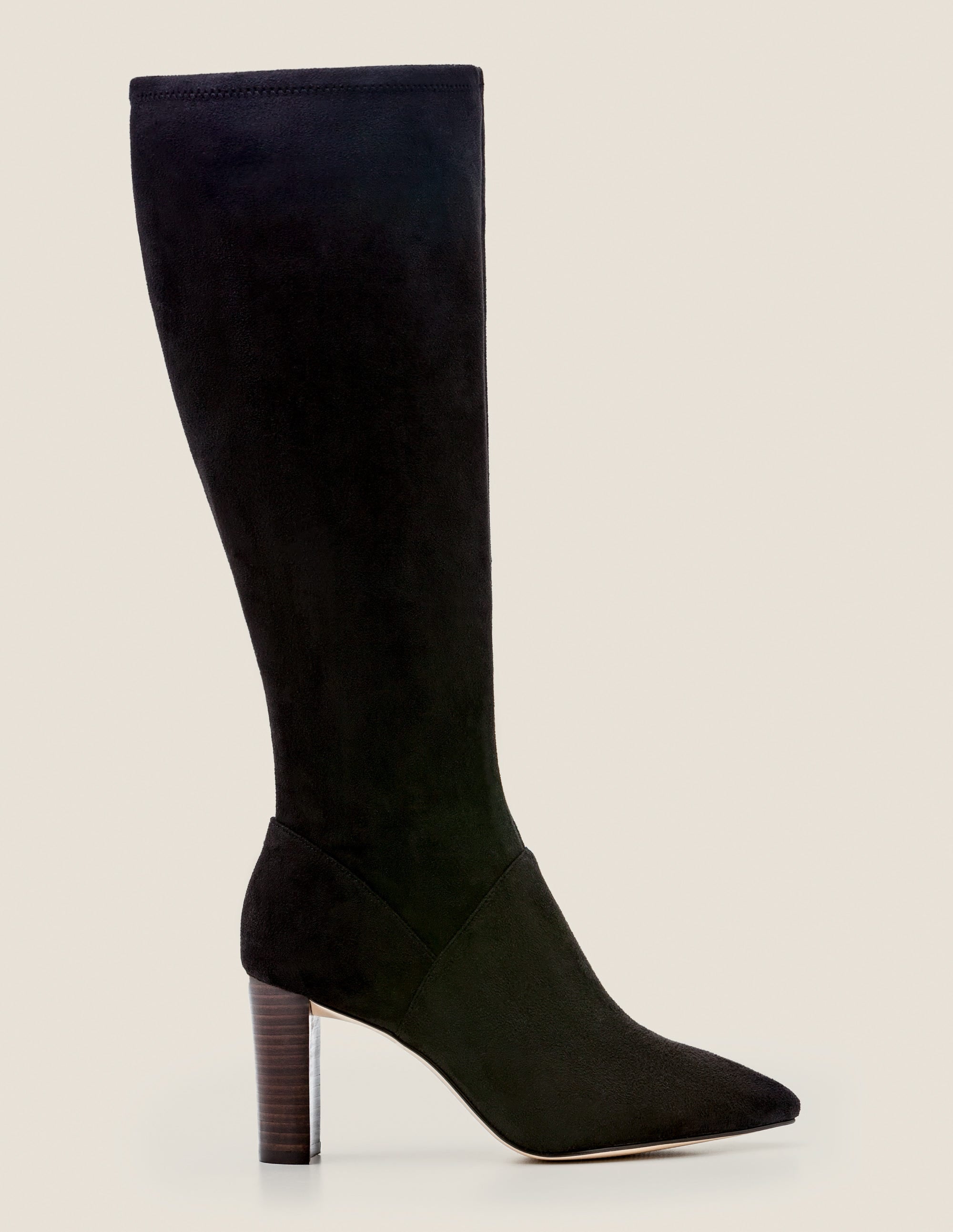 Stretchstiefel mit spitzer Zehenpartie-Schwarz - Image 2