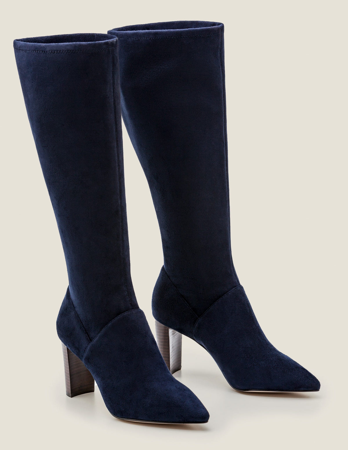 Stretchstiefel mit spitzer Zehenpartie-Marineblau - Image 1
