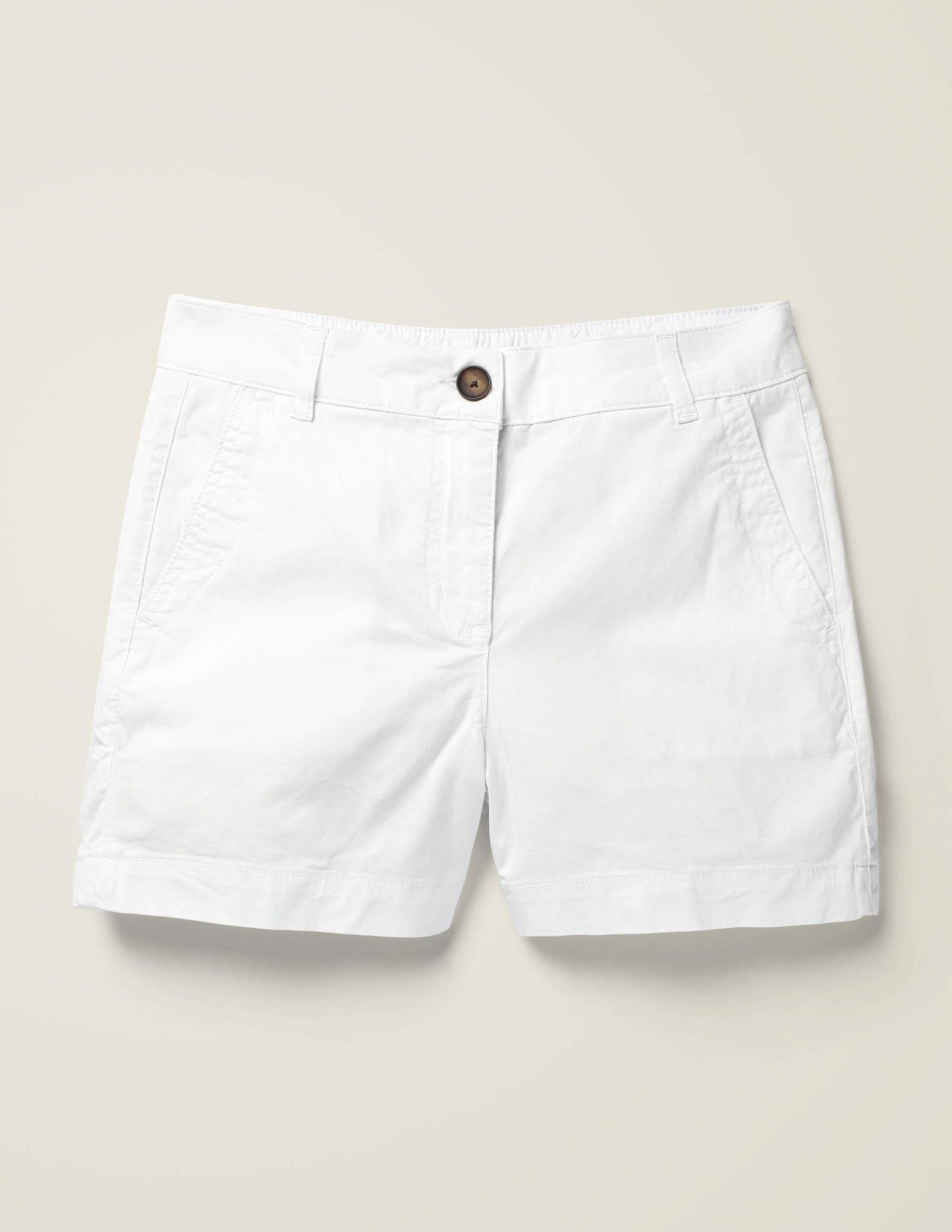 Daisy Chino Shorts-White-6