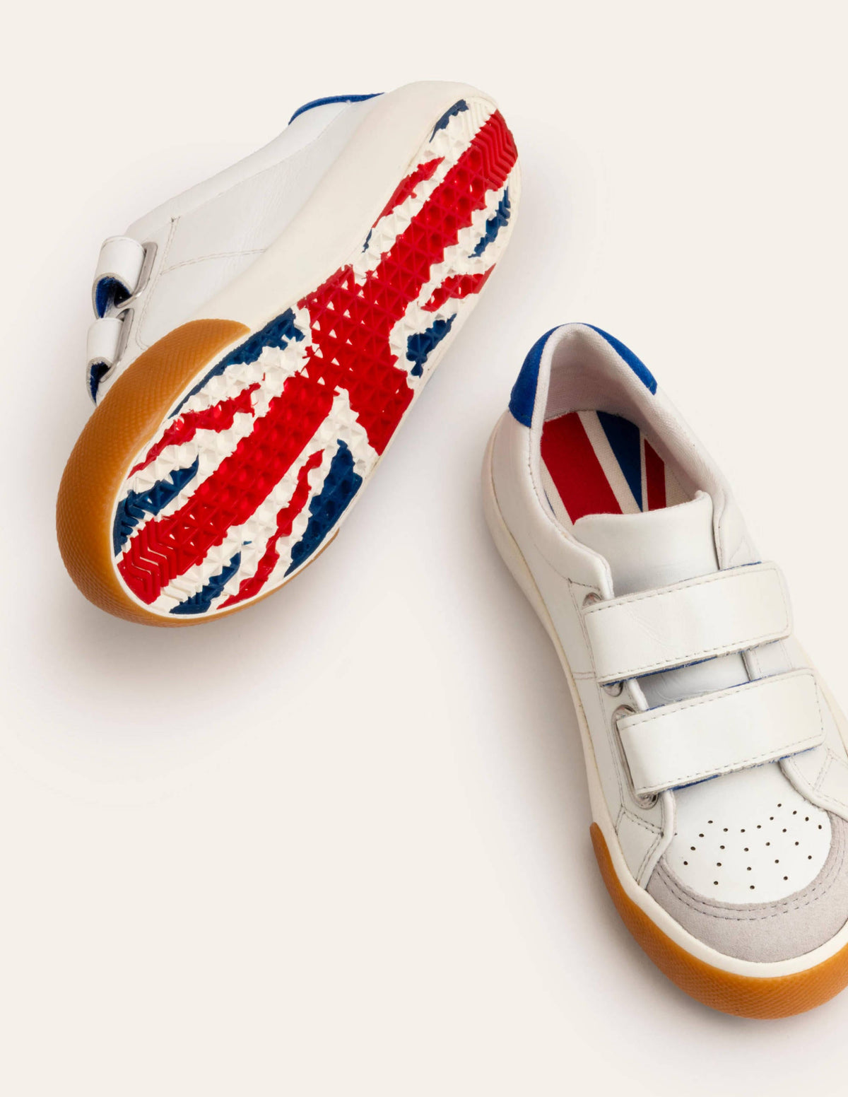 Niedrige Sneaker aus Leder-Weiß - Image 1