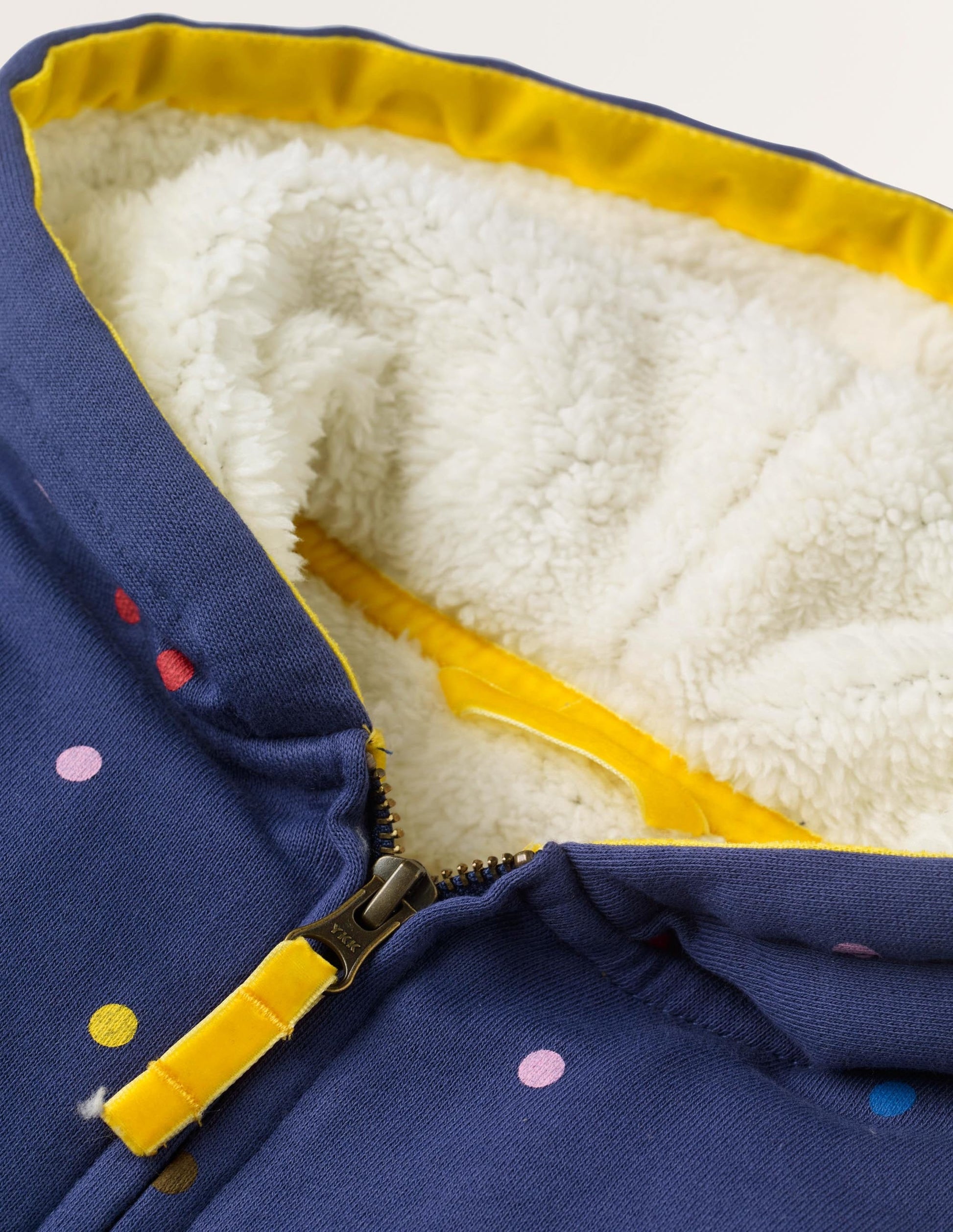 Sweat à capuche à doublure douillette-Pois bleu tribord multi-3