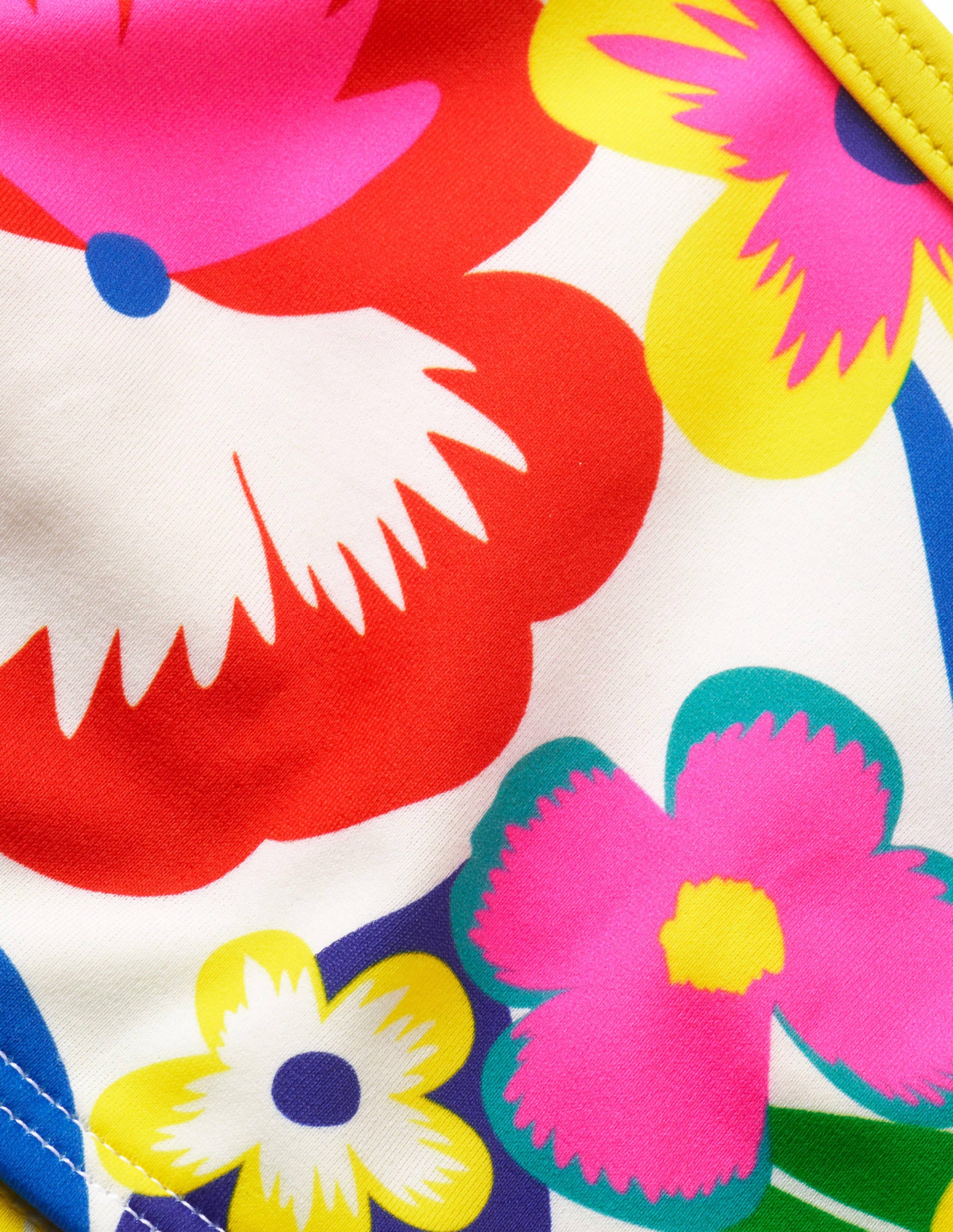 Gemustertes Bikini-Oberteil-Bunt, Tropenblüten - Image 3