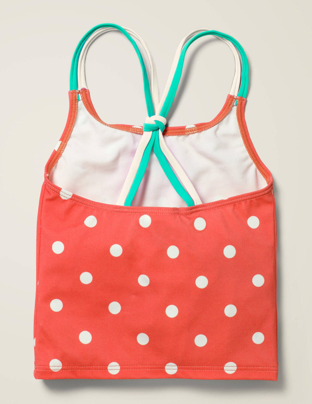 Haut de tankini à motif-Pois rouge crépuscule/ivoire - Image 2