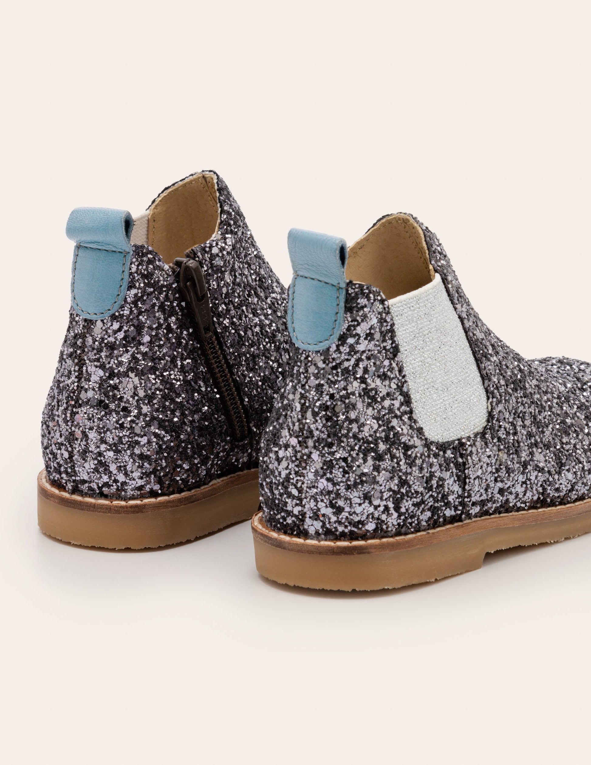 Chelsea-Boots aus Leder-Mystisch/Metallic-Glitzer-2