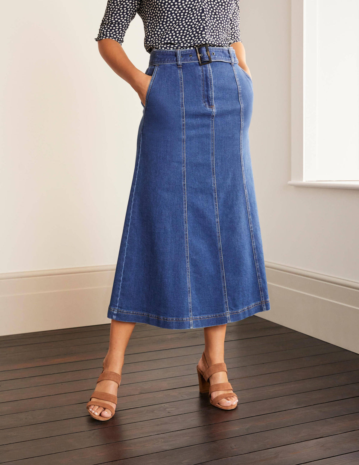 Everdene Midirock-Mittleres Vintageblau - Image 1
