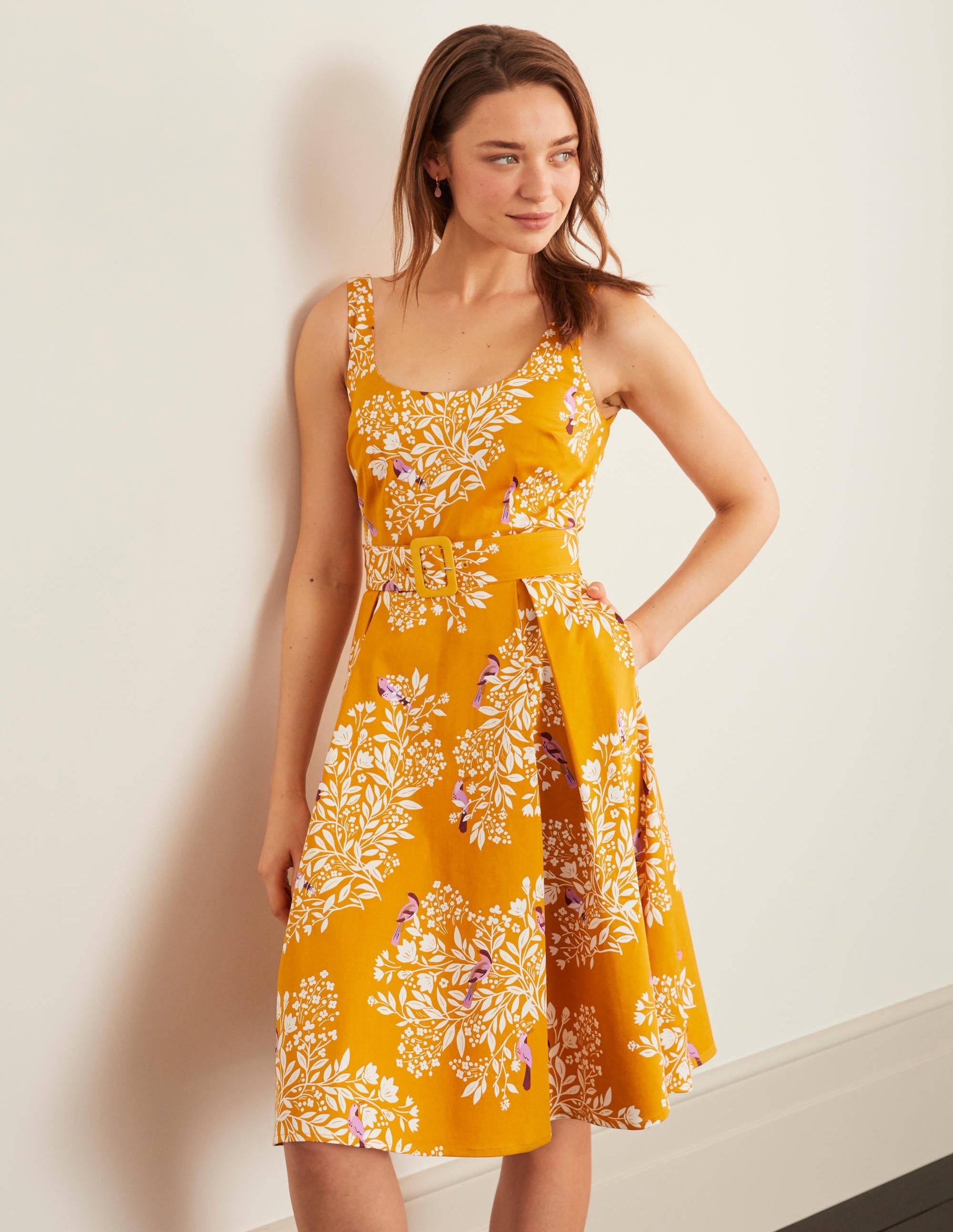 Winifred Kleid-Sonnengelb, Gartentraum - Image 1