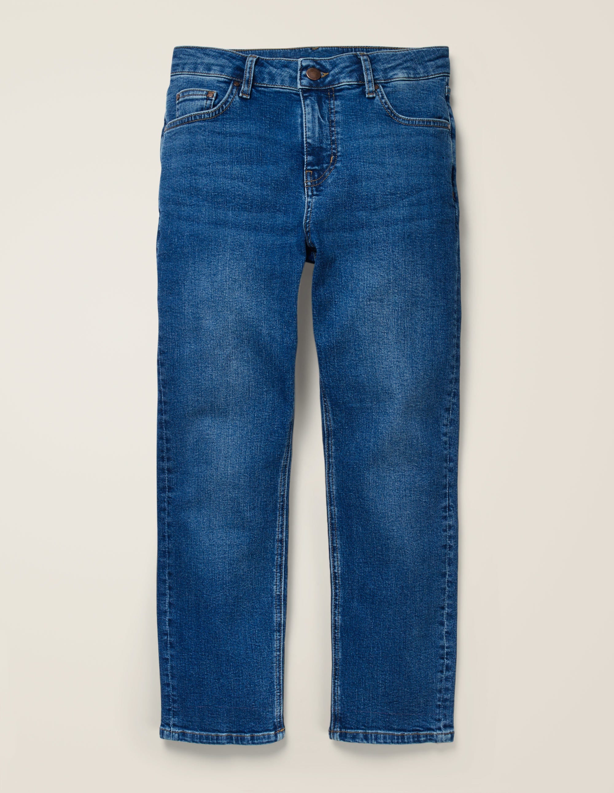 Schmale 7/8-Hose mit geradem Schnitt-Mittleres Vintageblau - Image 7