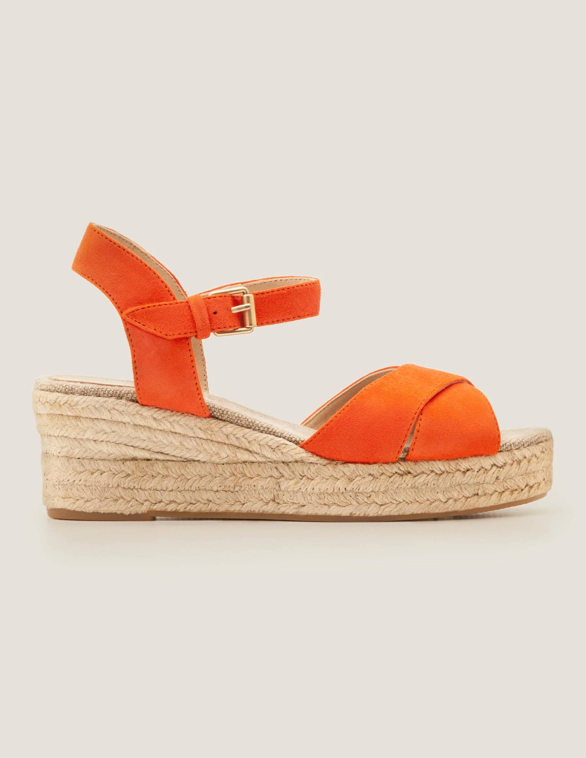 Jasmine Espadrilles mit Keilabsatz-Orangerot - Image 2