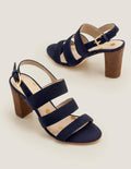 Samantha Sandalen mit Absatz-Marineblau
