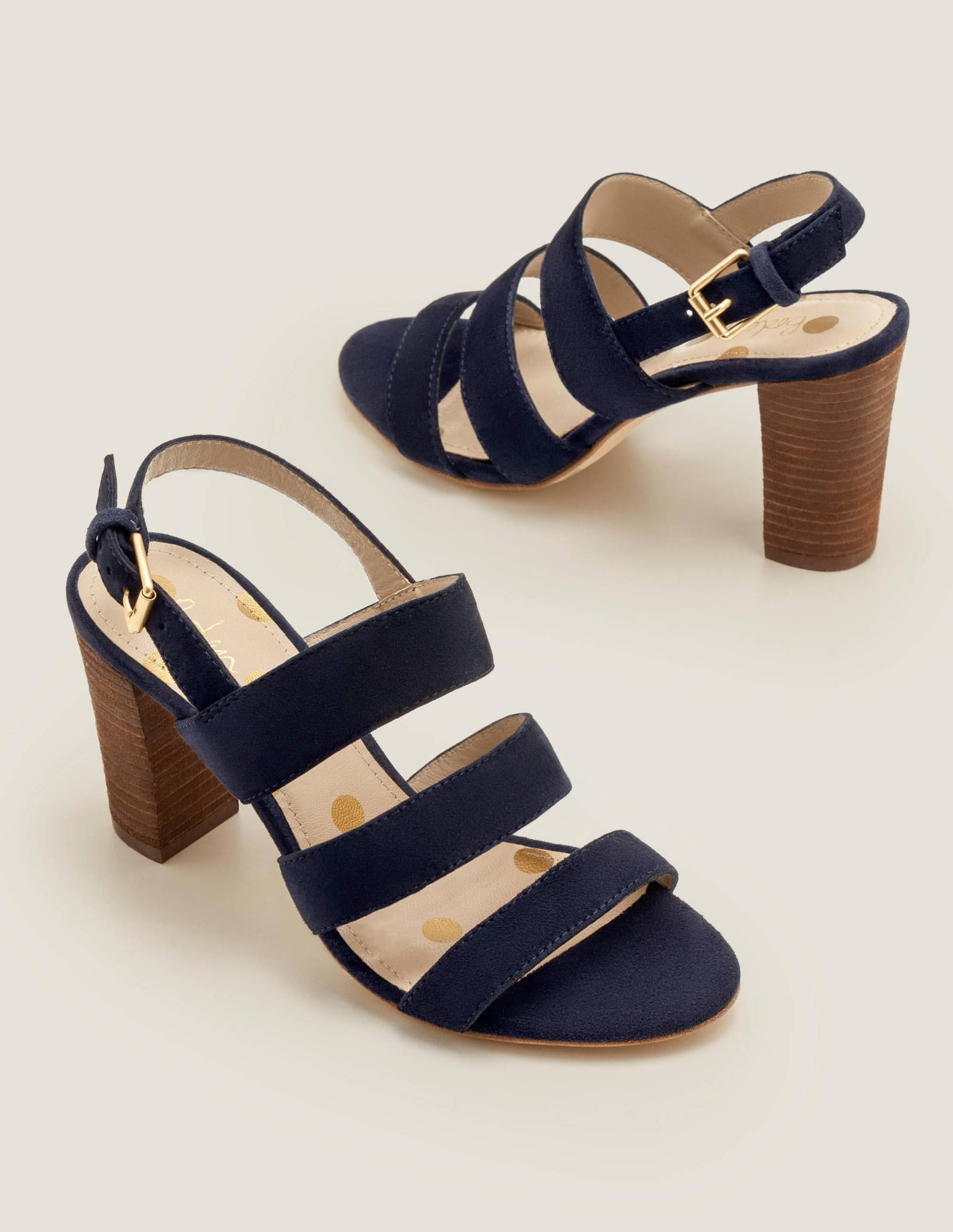 Samantha Sandalen mit Absatz-Marineblau-1