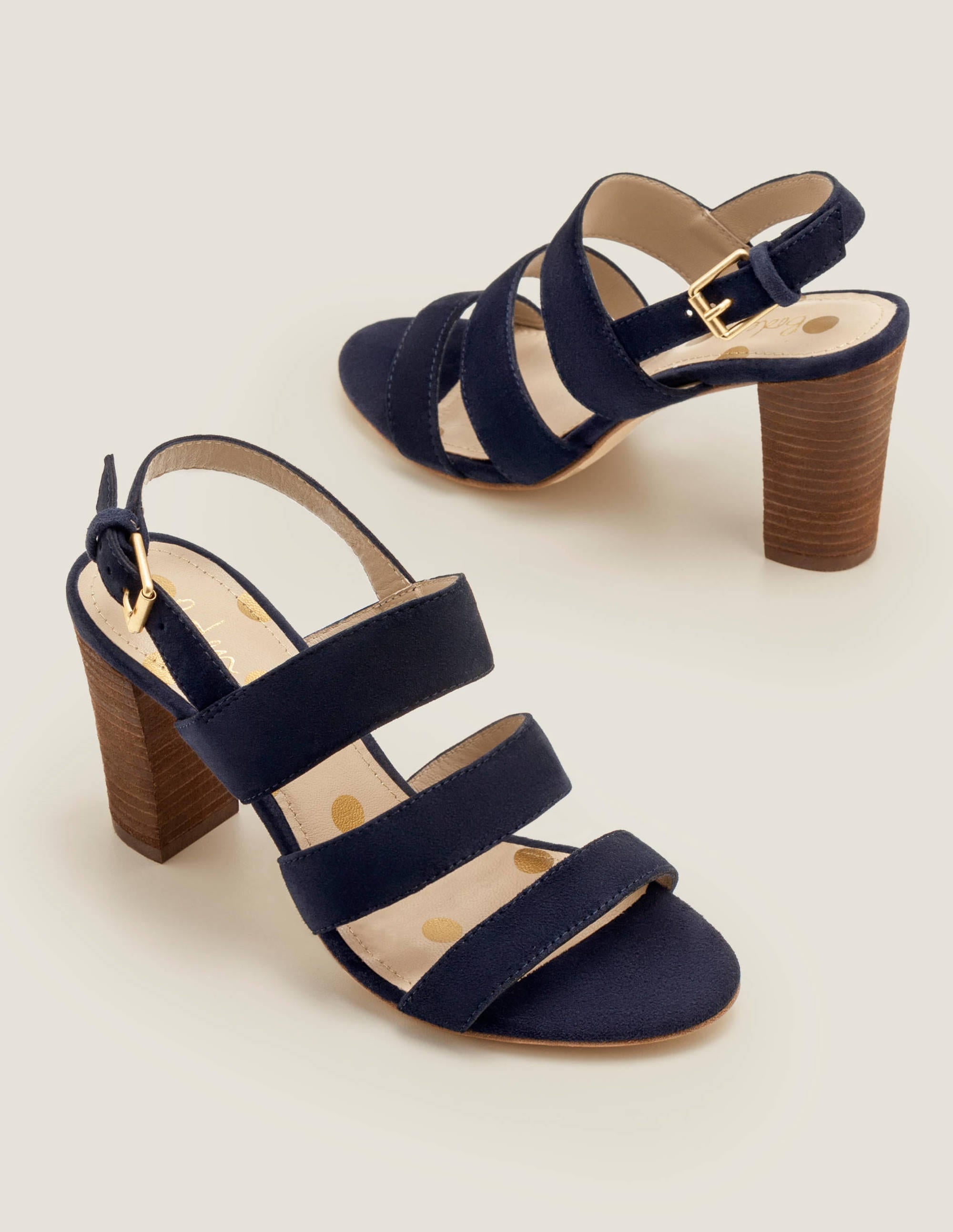 Samantha Sandalen mit Absatz-Marineblau - Image 1