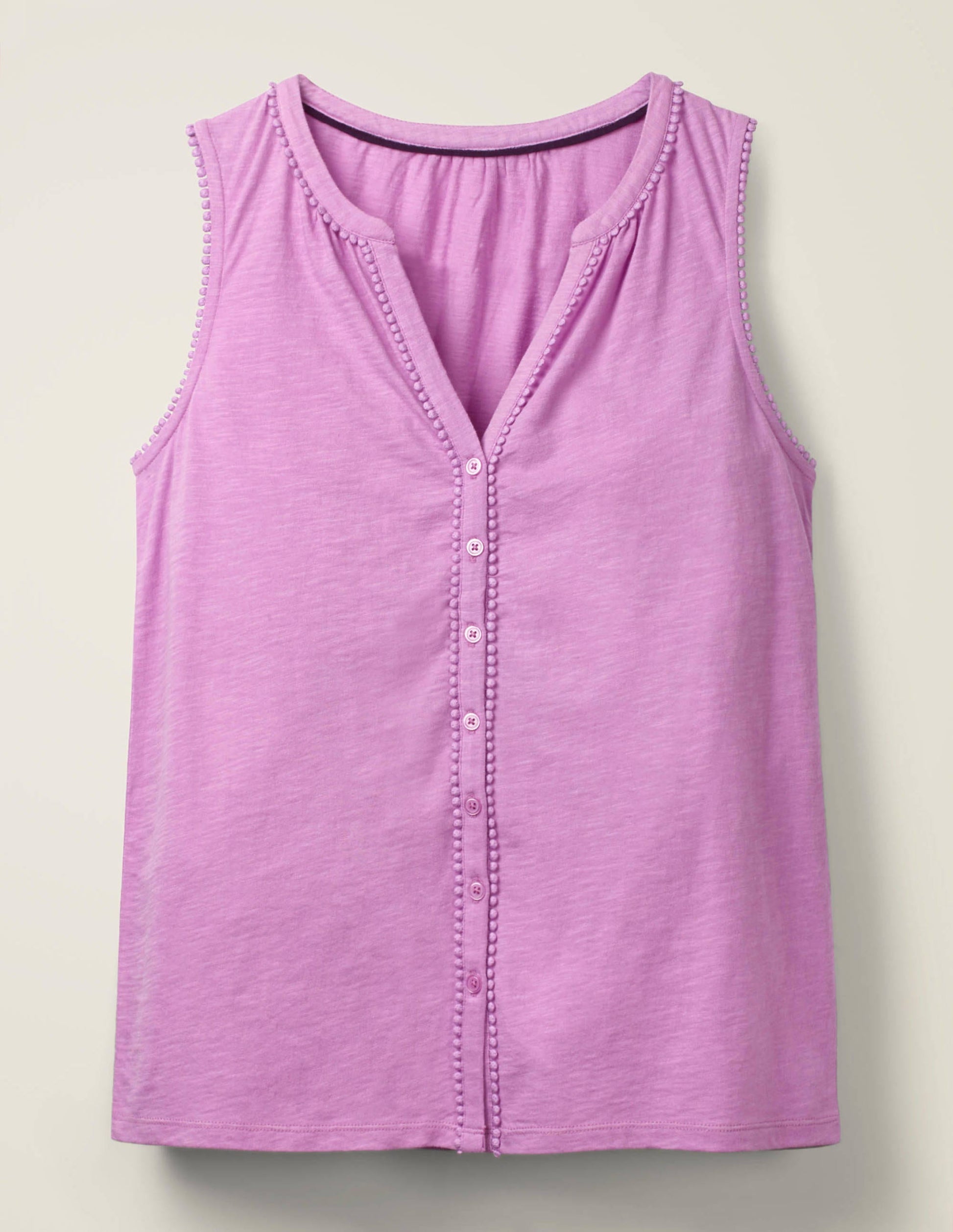 Dara Jerseyhemd mit Bommeln-Lila-5