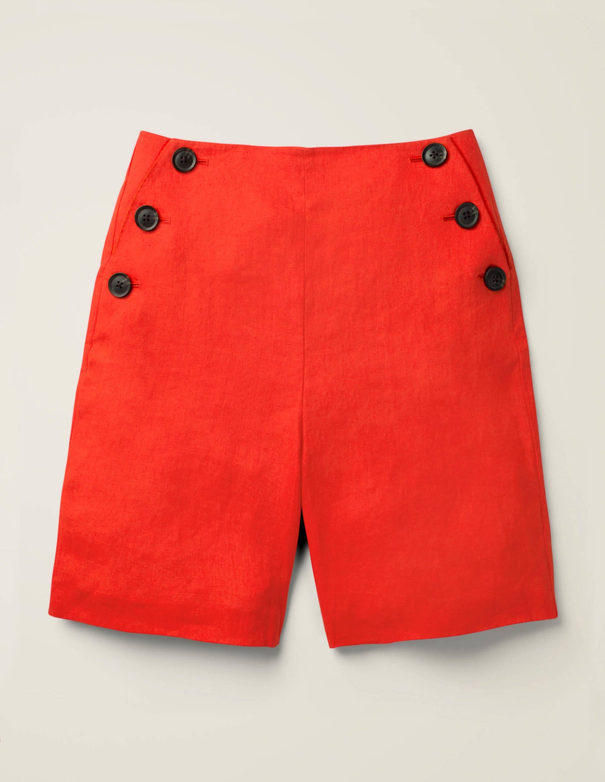 Falmouth Linen Shorts-Orange Sunset - Image 7