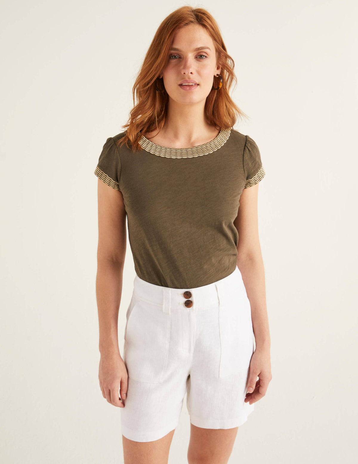 Filey Shorts mit Taschennaht-Weiß - Image 2