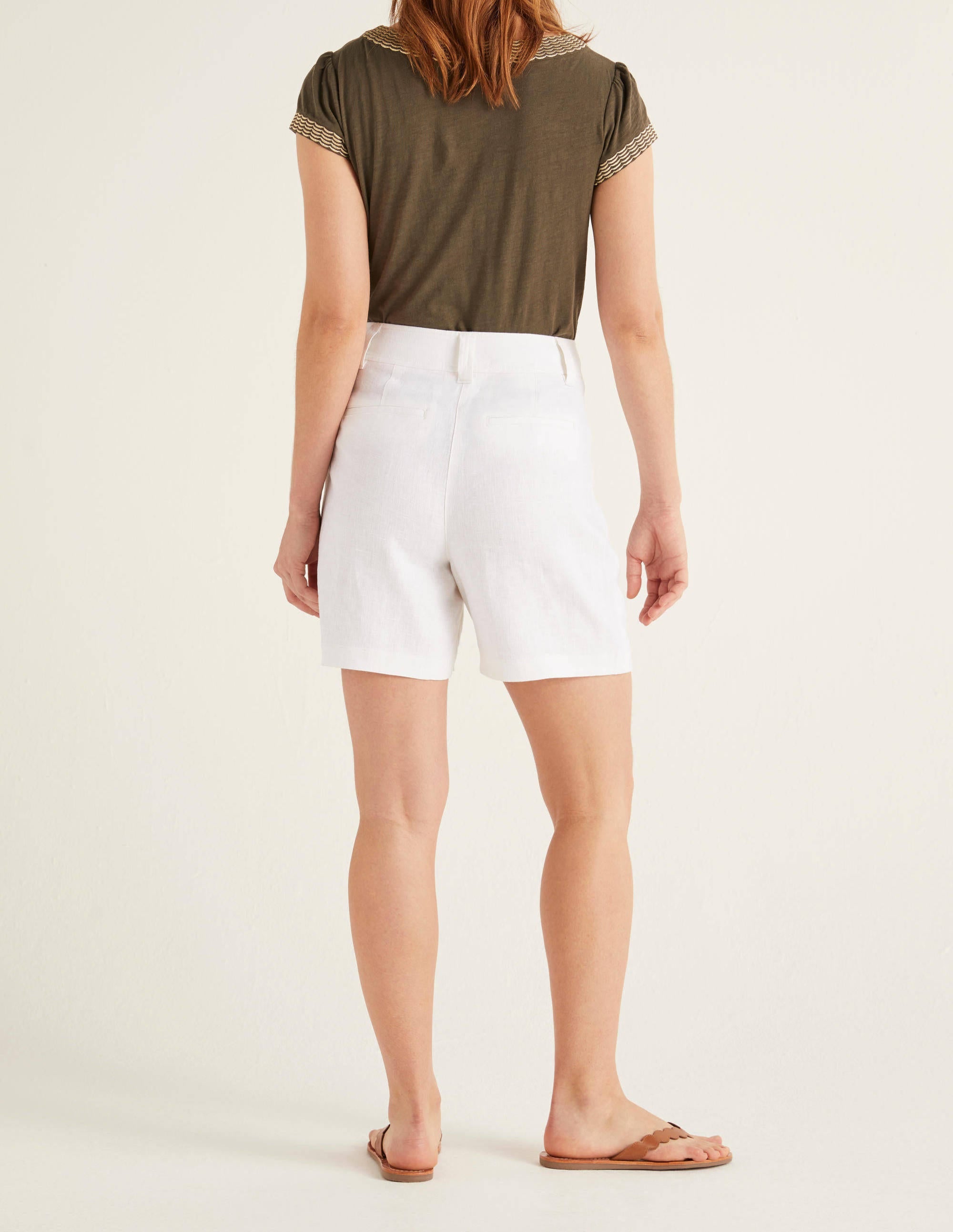 Filey Shorts mit Taschennaht-Weiß - Image 3
