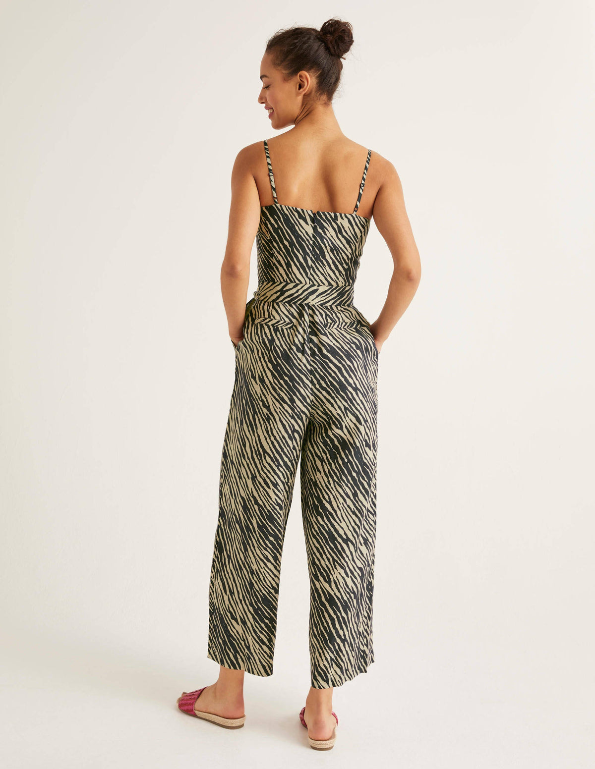 Colette Leinen-Jumpsuit-Tiermuster - Image 3