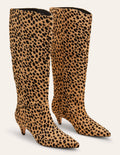 Bewdley Stiefel-Hellbraun, Leopardenmuster