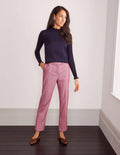 Kennford Tweed Trousers-Pink Herringbone