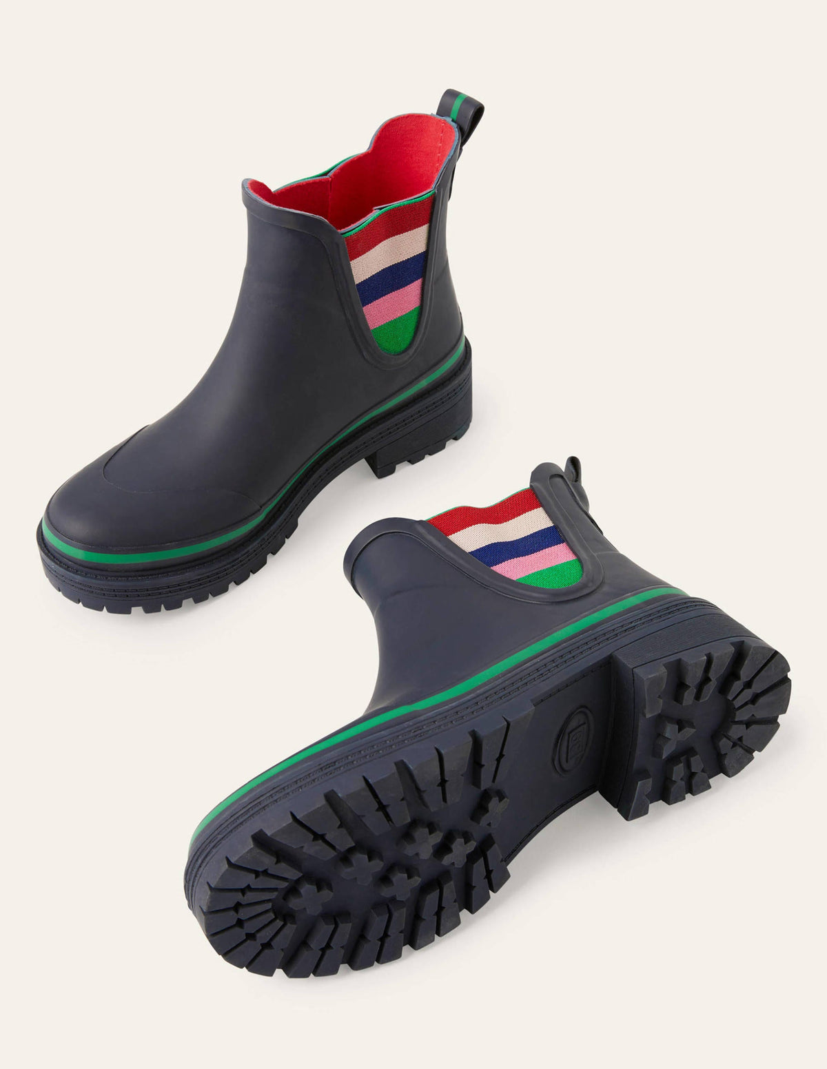 Bamburgh Wellington Boots-Navy-3
