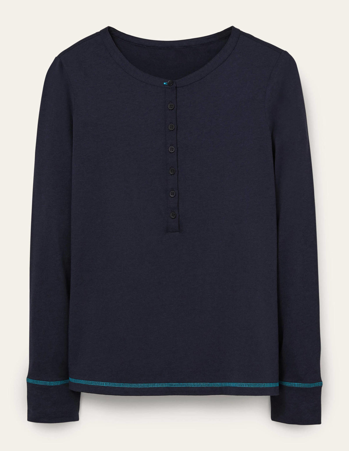 Alba Jersey-Schlafanzugoberteil-Marineblau-5