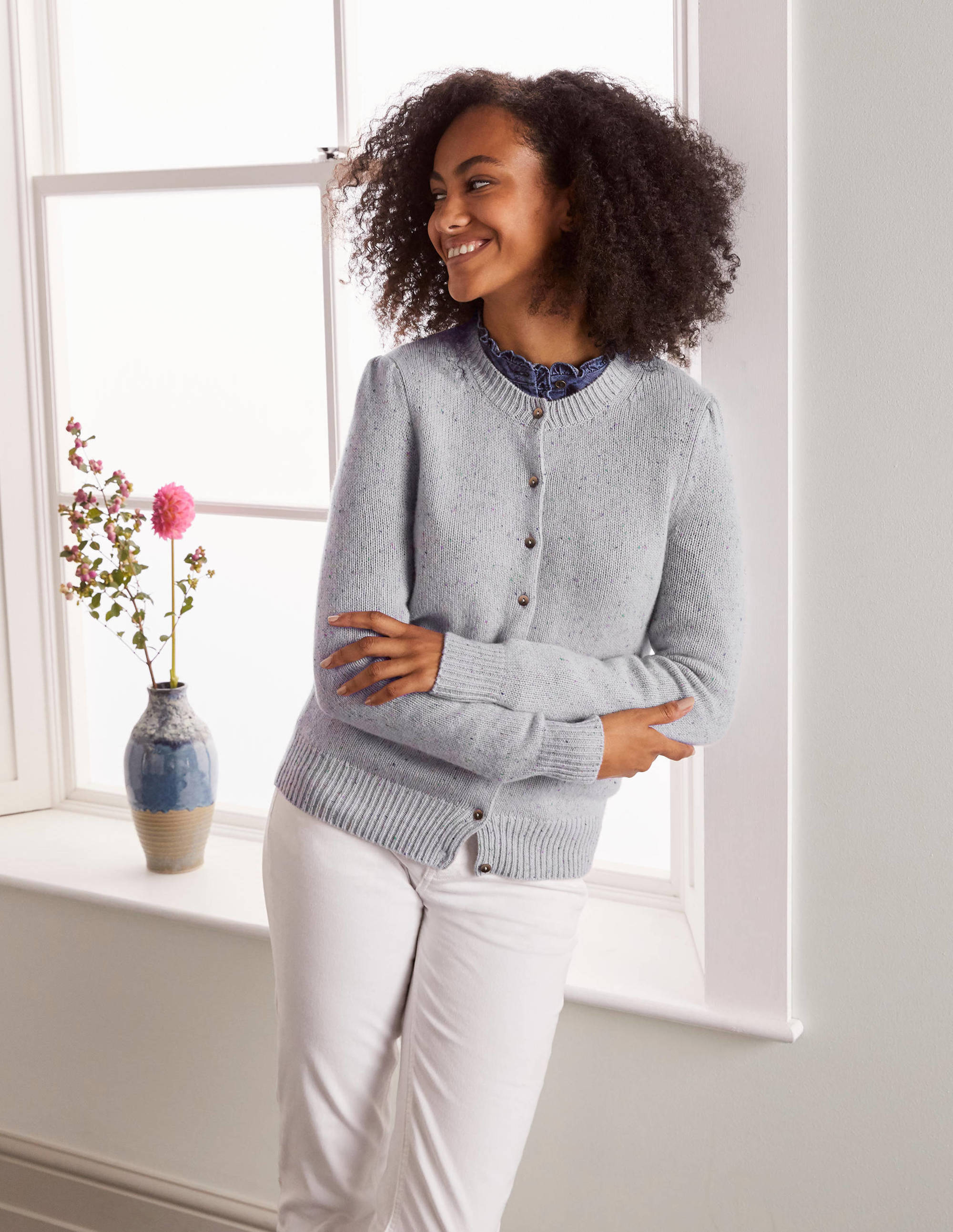 Beaufort Kaschmircardigan-Winter Slate Nep - Image 1