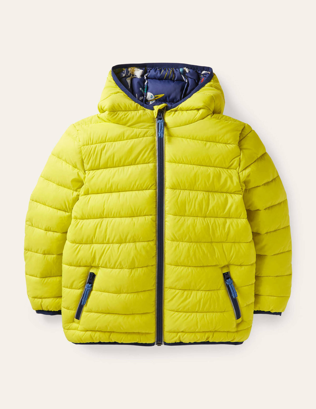 Bequeme wattierte Jacke zum Verstauen-Sonnenblumengelb-1