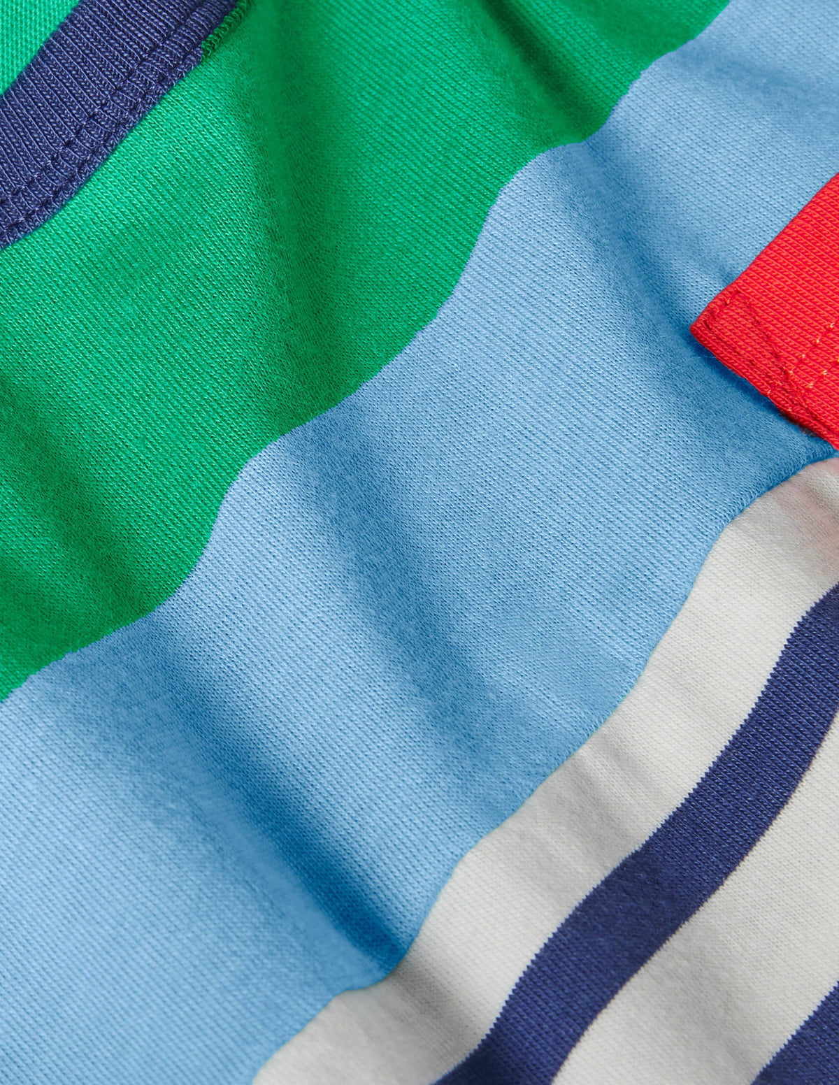 Bretonshirt mit Blockfarben-Paprikagrün/Naturweiß - Image 3