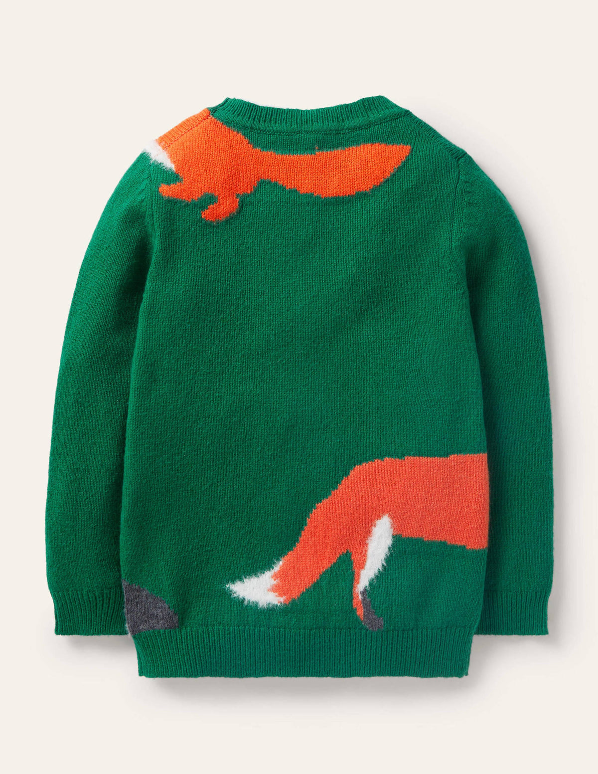 Pullover mit Rundhalsausschnitt und Motiv-Waldgrün, Waldtiere-2