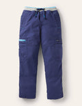 Cargohose mit kuscheligem Futter-Schuluniform-Navy