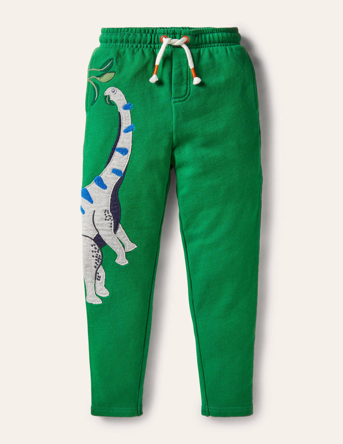 Jogginghose mit Applikation-Schottengrün, Dinosaurier - Image 1