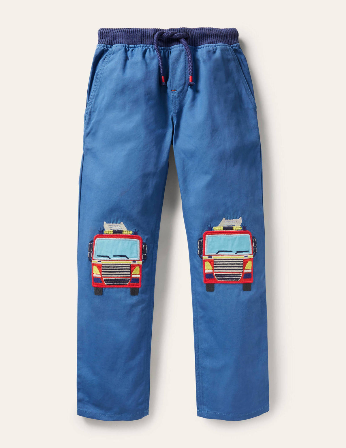 Hose zum Hineinschlüpfen mit Applikation-Elisabethanisches Blau, Feuerwehrauto - Image 1