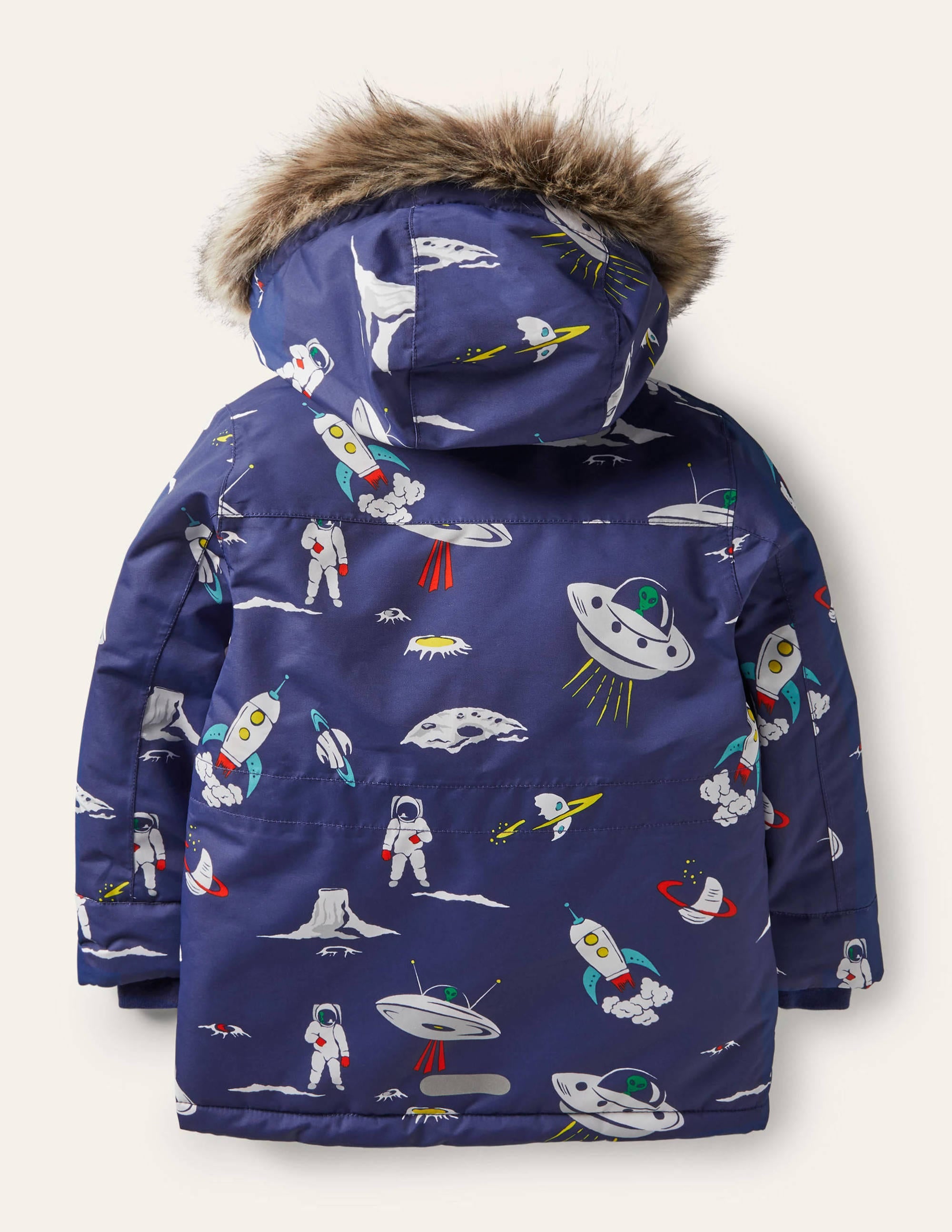 Bequemer wasserdichter Parka-Segelblau, Weltall - Image 2