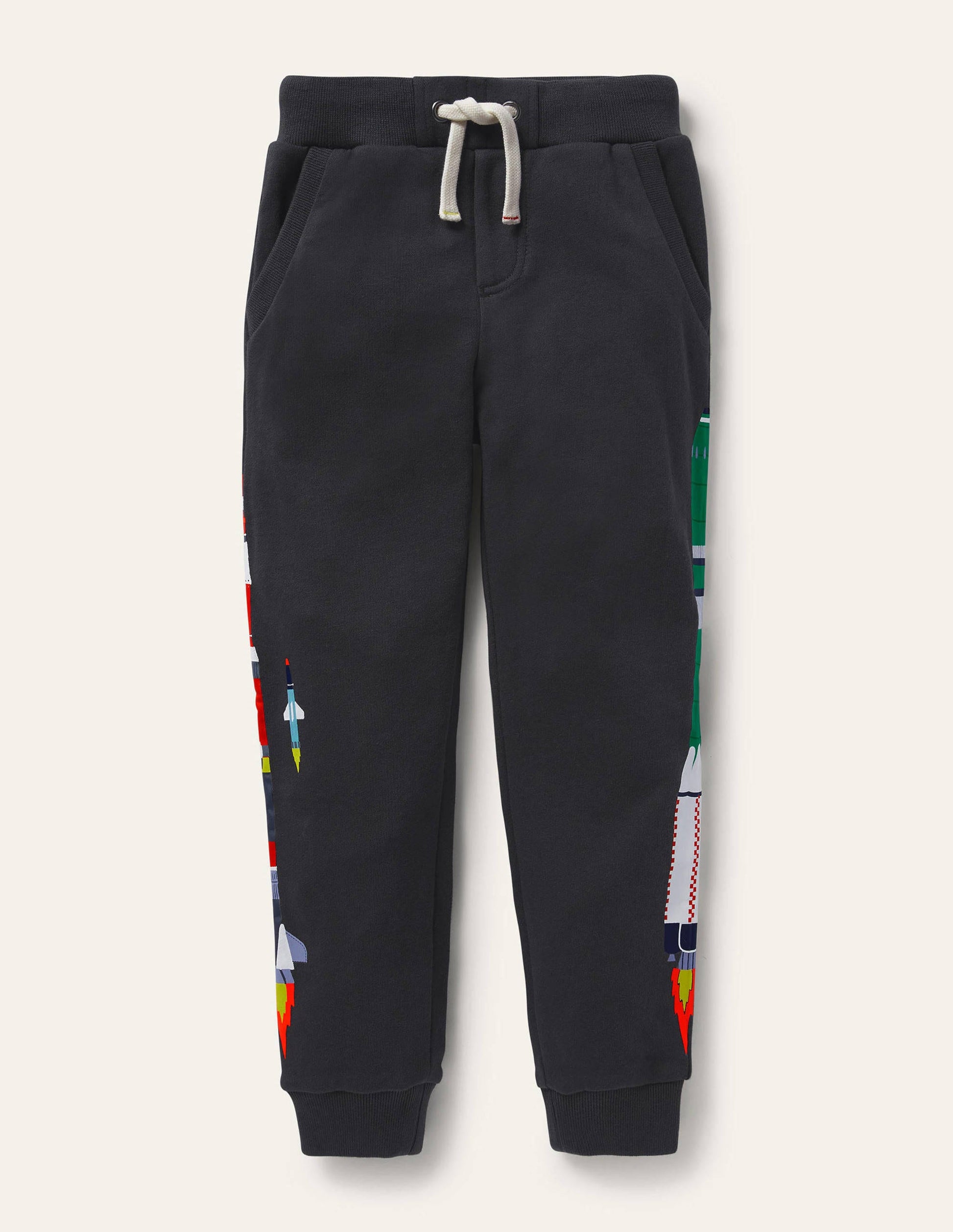 Jogginghose mit Weltraummotiv-Rauchgrau, Raketen-1