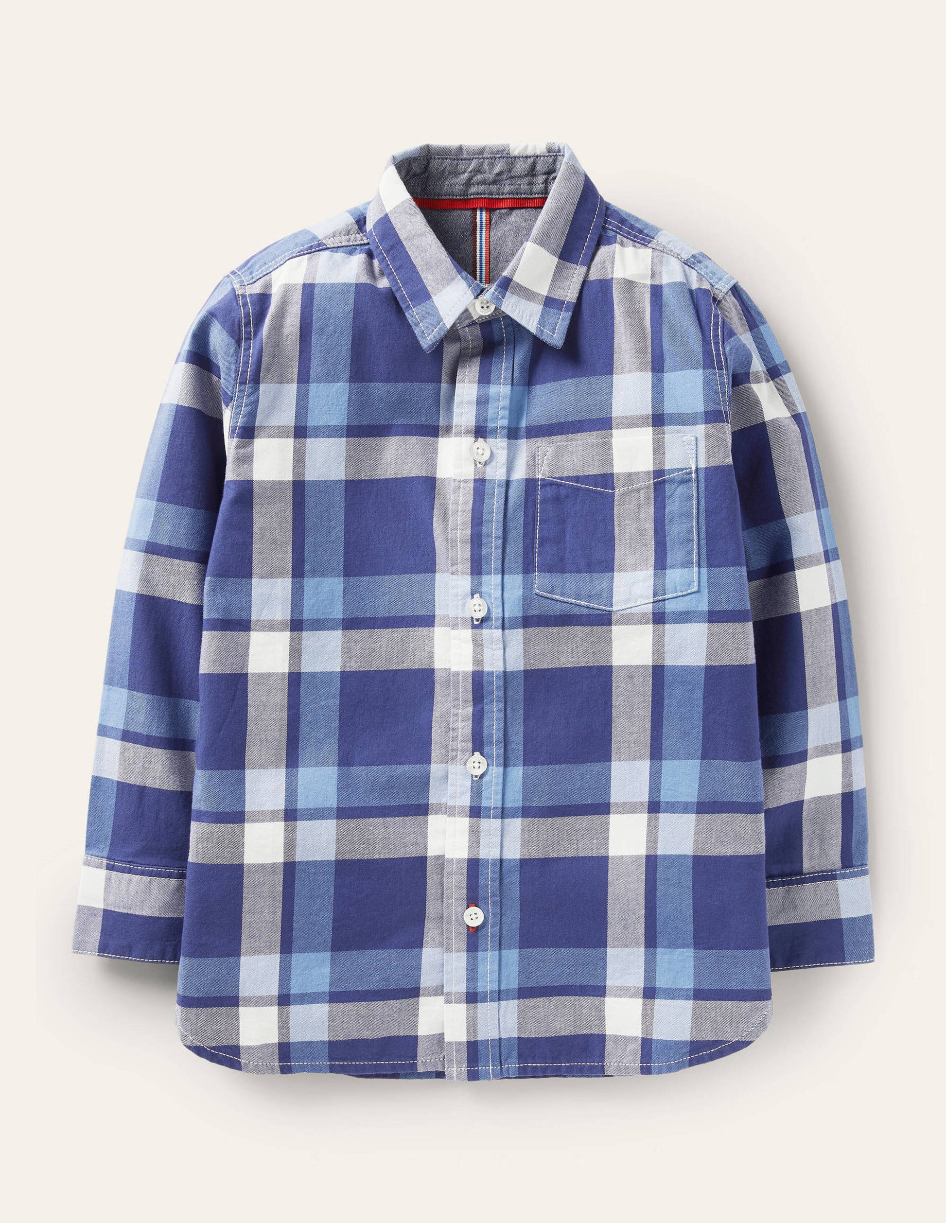 Chemise décontractée en sergé-Bleu marine universitaire/bleu-1