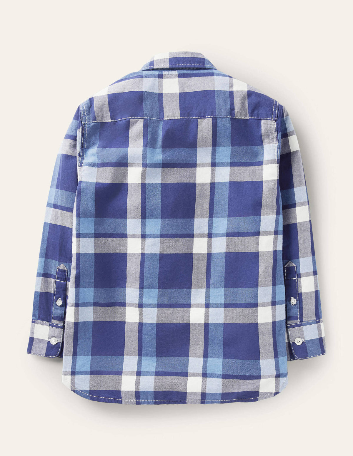 Chemise décontractée en sergé-Bleu marine universitaire/bleu - Image 2