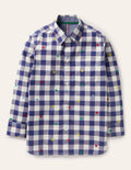 Lässiges Twill-Hemd-Navy/Naturweiß, Regenbogensterne