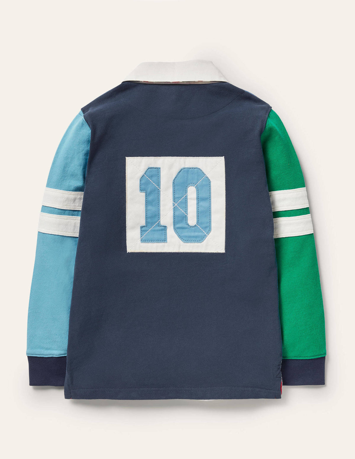 Maillot de rugby-Bleu élisabéthain/vert-2