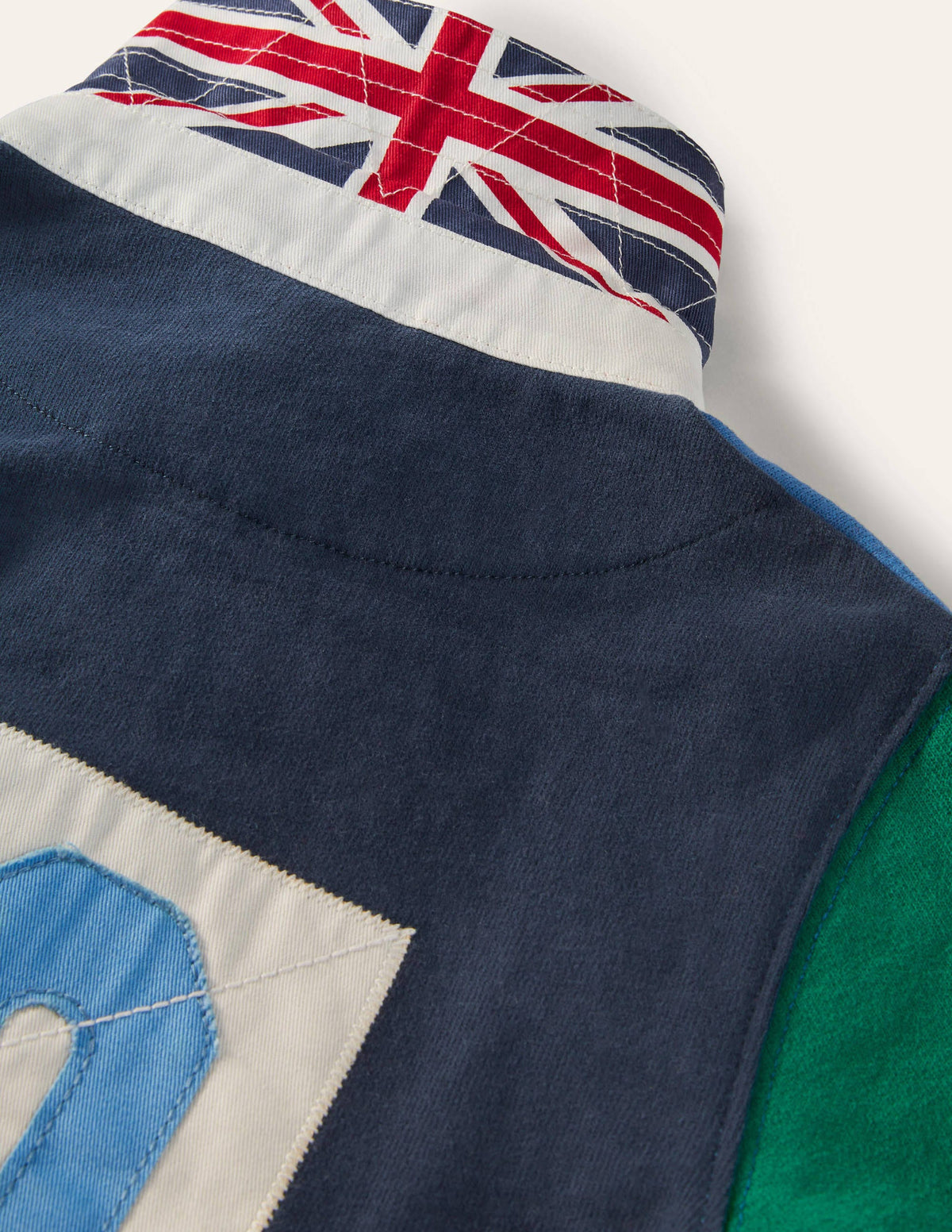 Maillot de rugby-Bleu élisabéthain/vert - Image 3