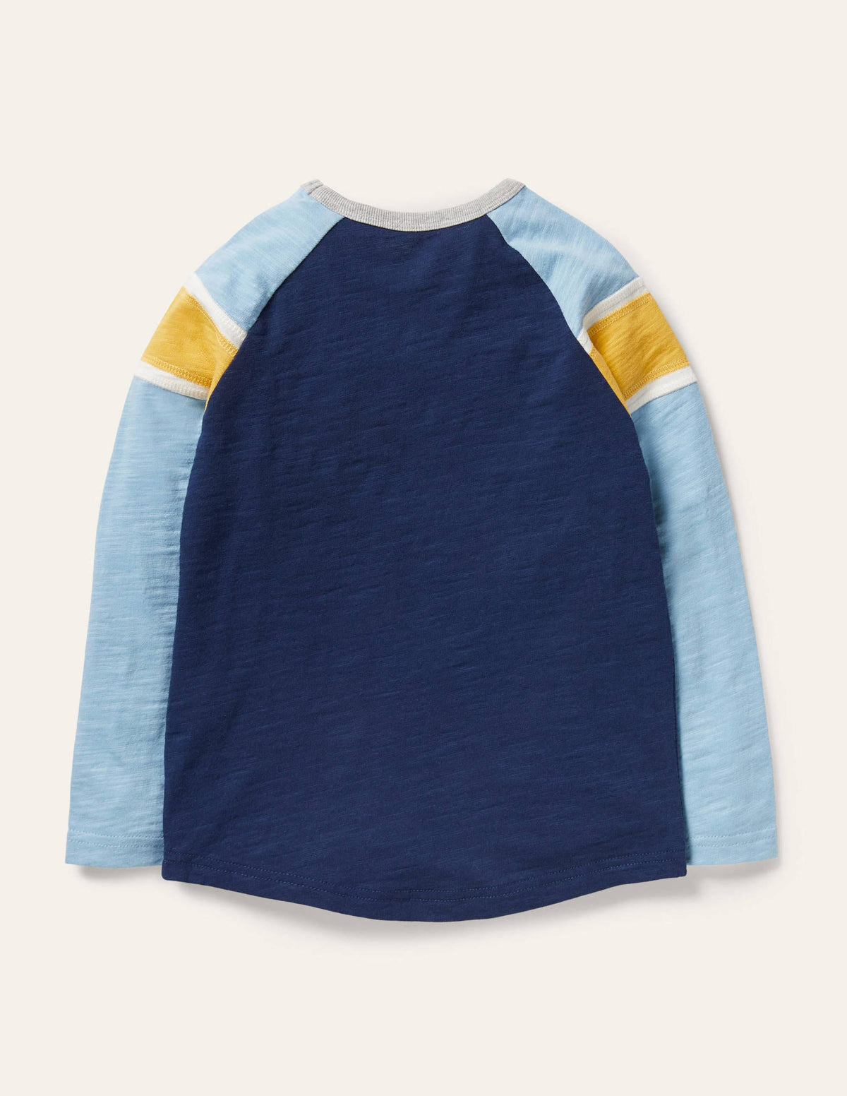 Raglan-Oberteil-Surfbrett-Blau/Sonnenblumengelb - Image 2