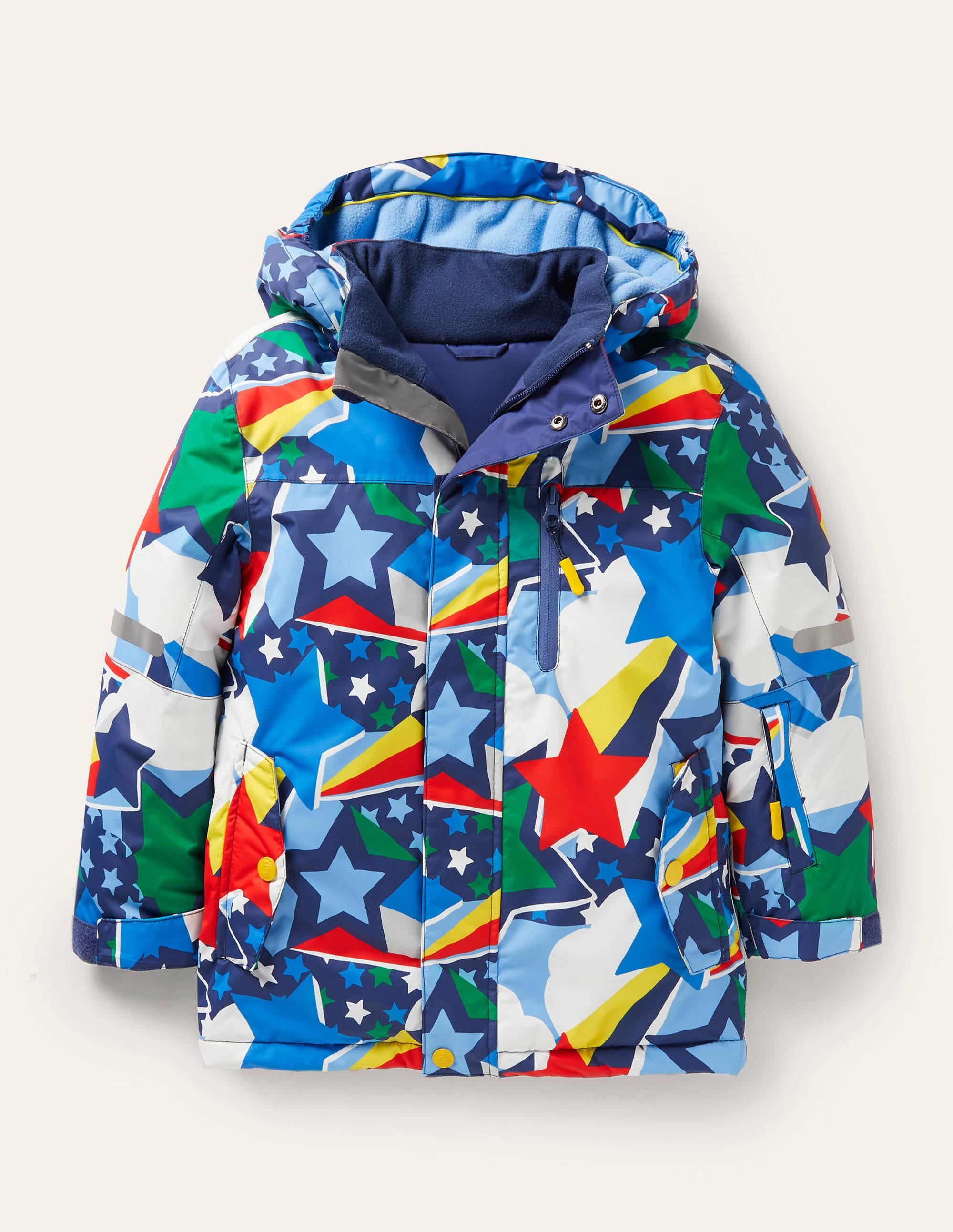 Wasserdichte Allwetterjacke-Bunt, Regenbogensterne - Image 1