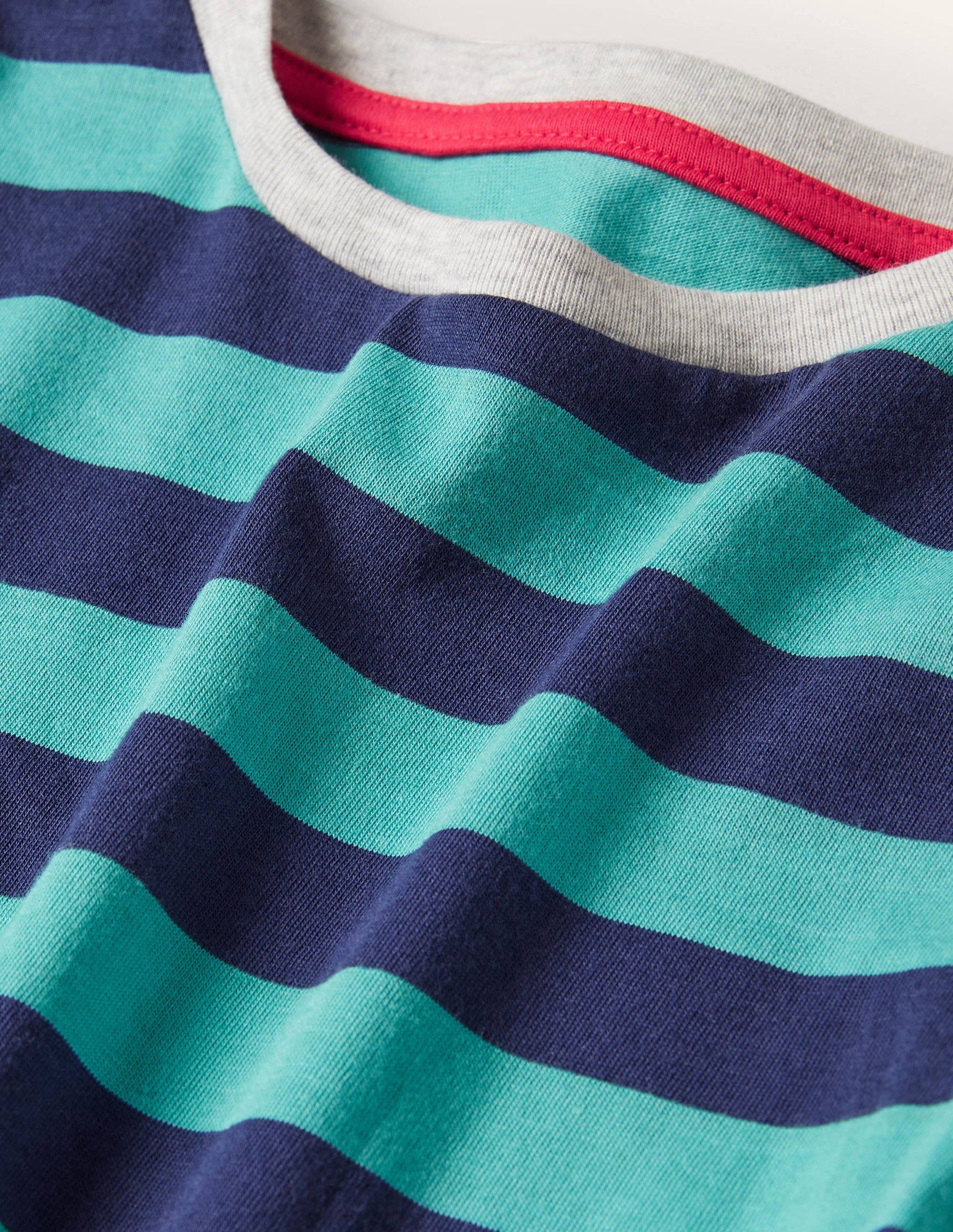 Superweiches Oberteil mit langen Ärmeln-Bachblau/Navy-3