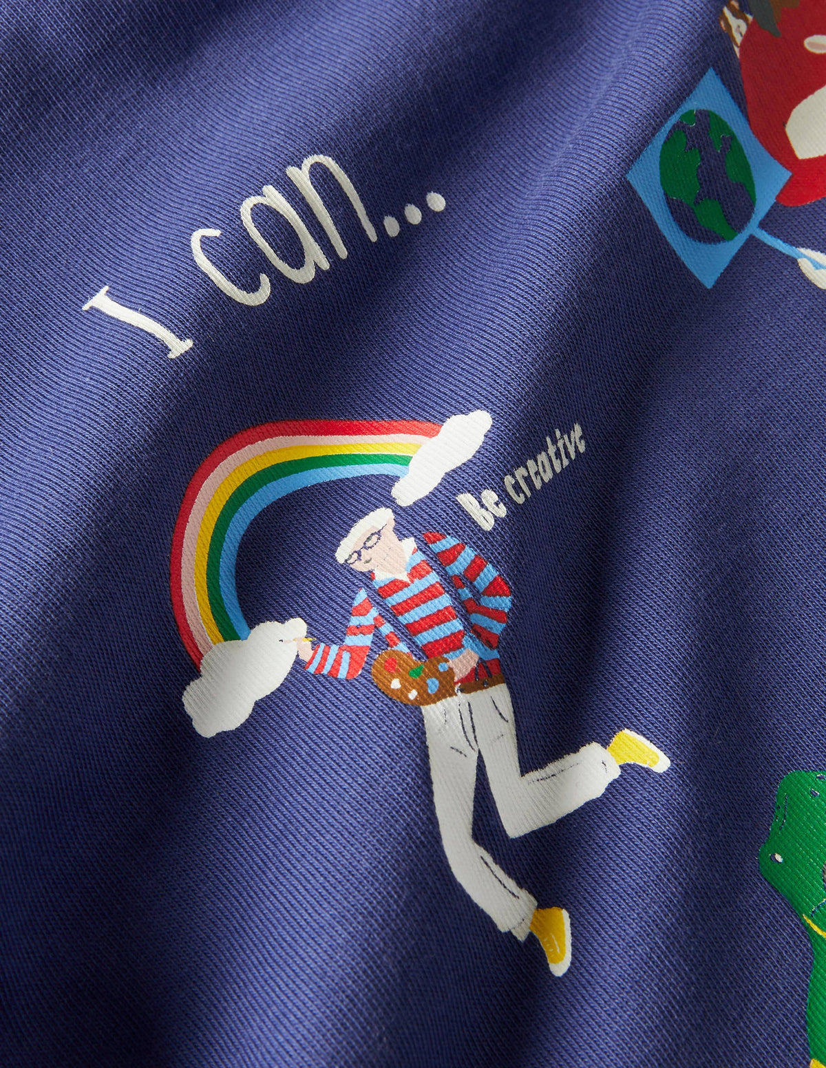 T-Shirt mit „I can“-Motiv-Segelblau, Tolle Jungs - Image 3