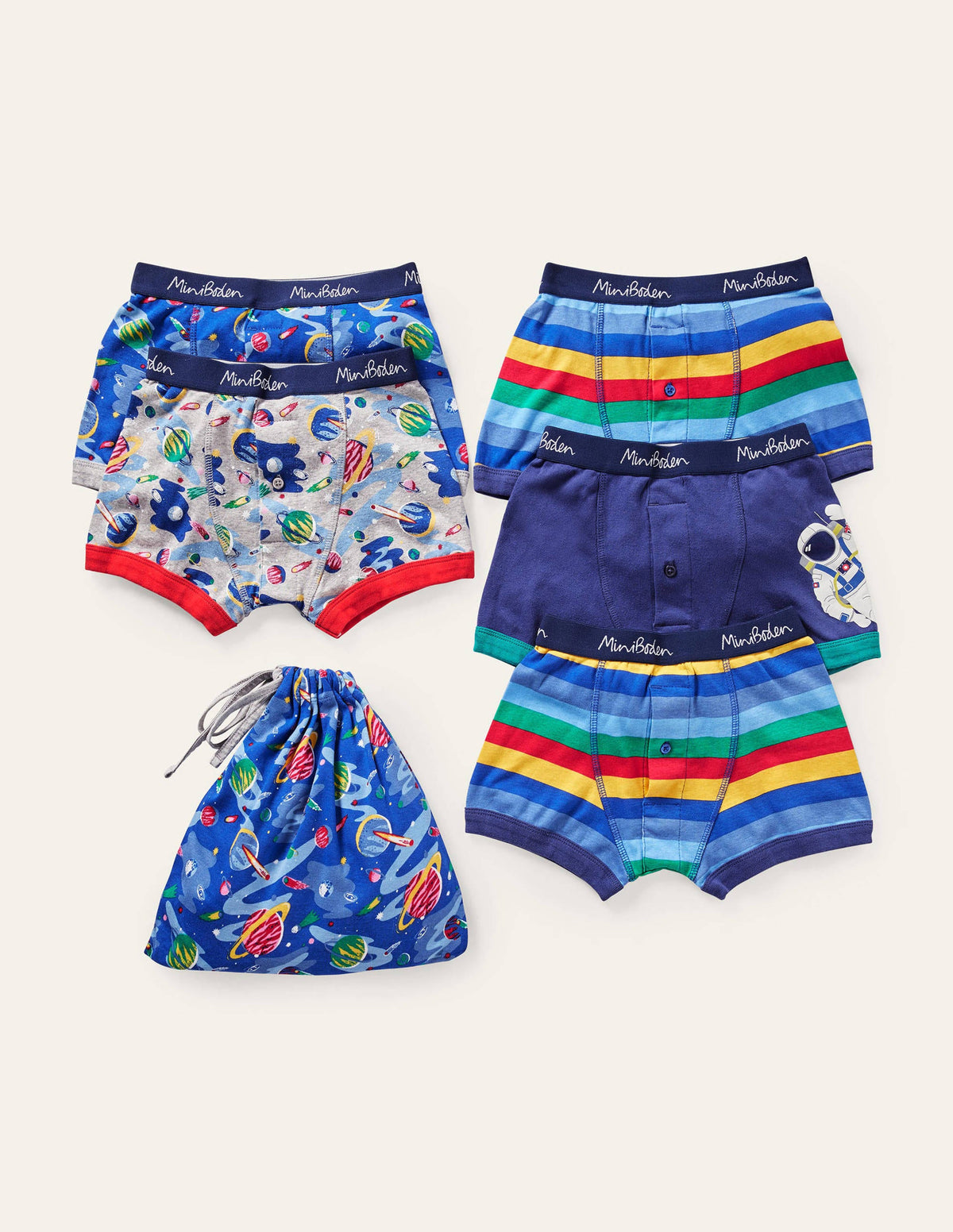 Boxershorts im 5er-Pack-Bunt Weltall-2