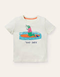 T-Shirt mit Motiv-Naturweiß, Sup Dude