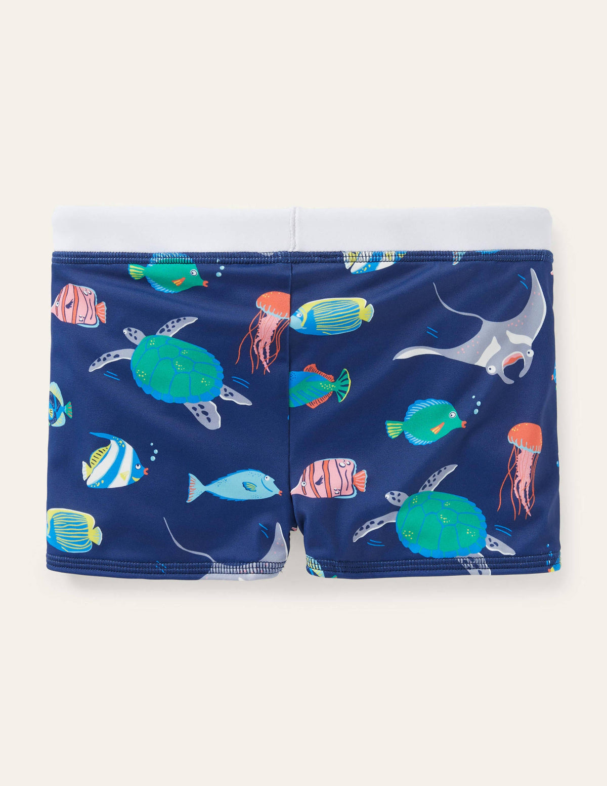 Badehose-Segelblau, Fische-2