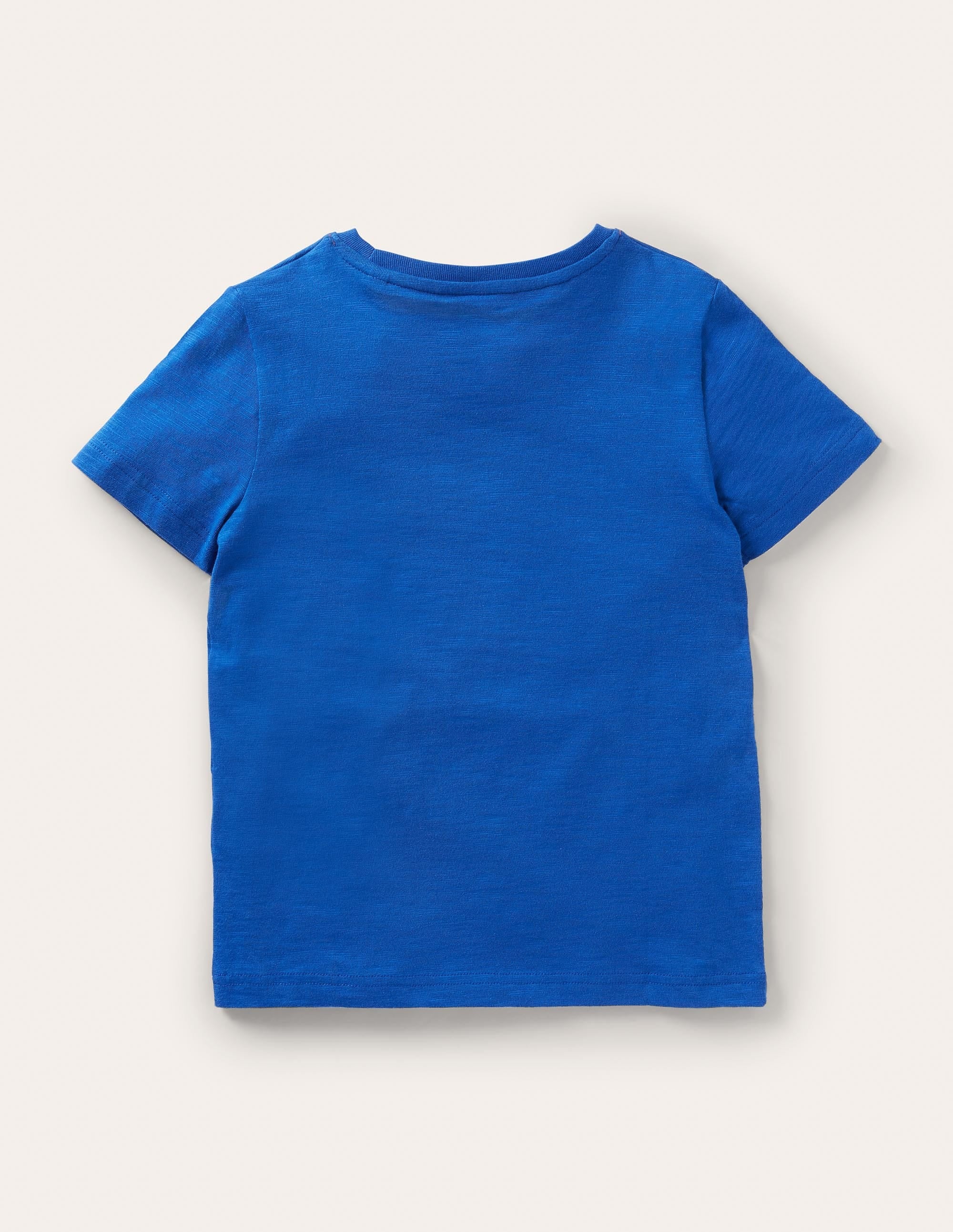 Vorgewaschenes T-Shirt aus Flammgarn-Bold Blue - Image 2
