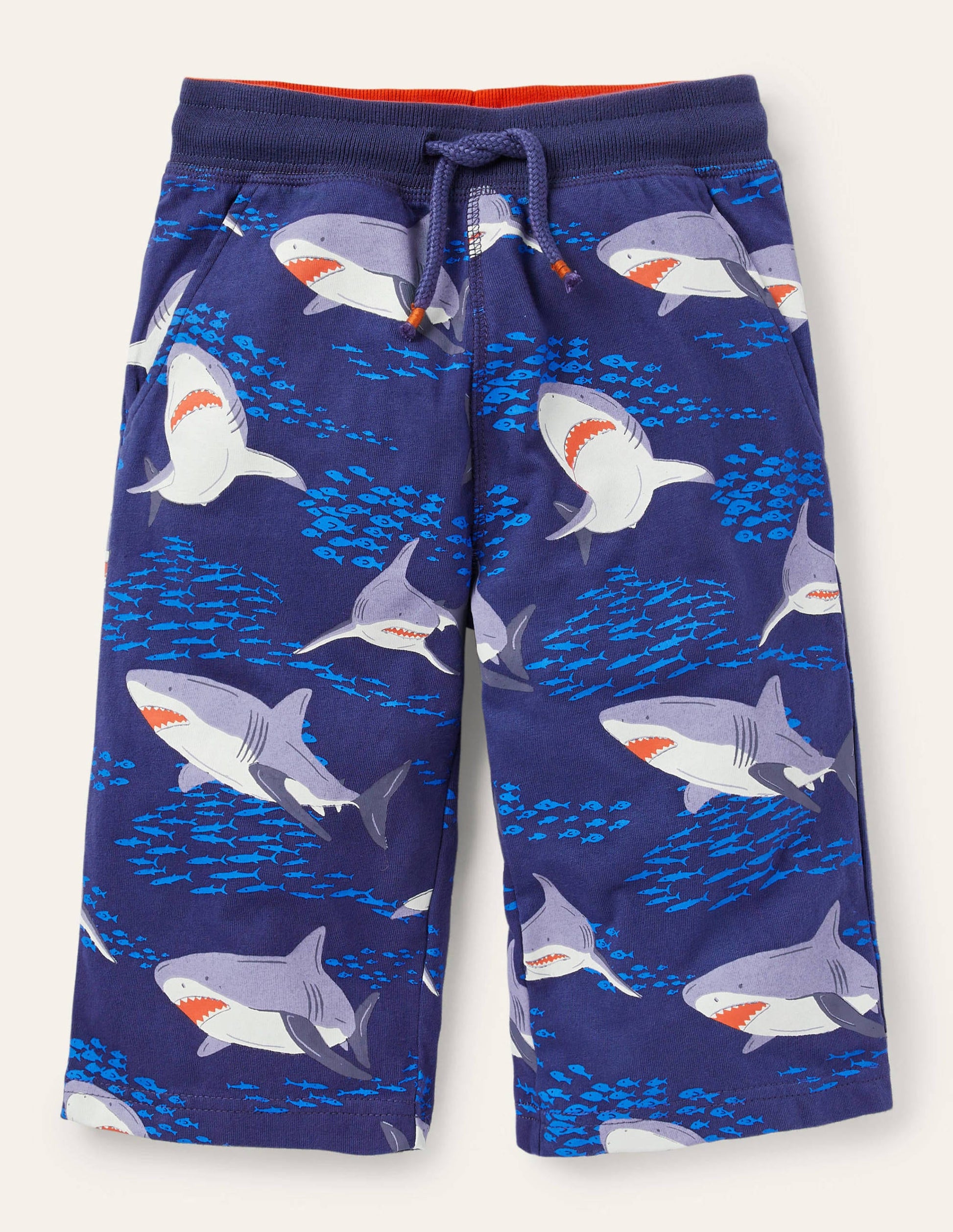 Baggy en jersey-Heure du repas bleu tribord-1