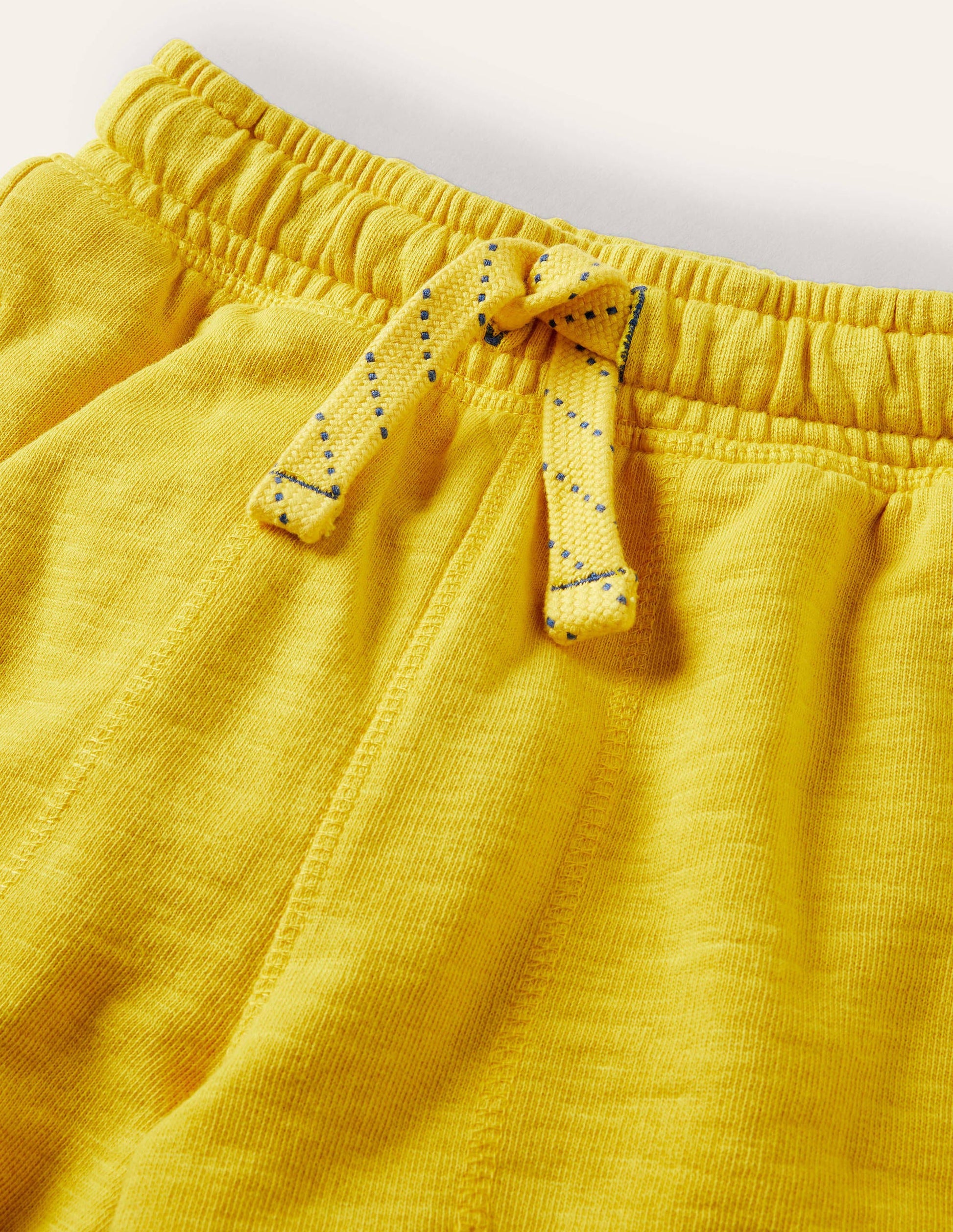 Stückgefärbte Sweatshorts-Narzissengelb-3